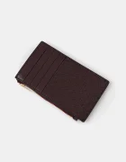 CALVIN KLEIN портфейл дамски от имитация на кожа бордо LV04F1084G
