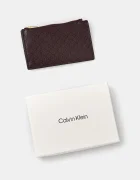 CALVIN KLEIN портфейл дамски от имитация на кожа бордо LV04F1084G