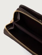 CALVIN KLEIN портфейл дамски от кожа кафяв LV04F1095G