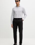 CALVIN KLEIN Прав панталон мъжки от памук черен LV04LF625G