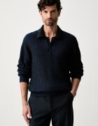 CALVIN KLEIN пуловер мъжки от памук син LV04LH306G