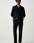 CALVIN KLEIN пуловер мъжки от памук син LV04LH306G