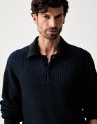 CALVIN KLEIN пуловер мъжки от памук син LV04LH306G