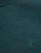 CALVIN KLEIN пуловер мъжки от памук тюркоазен LV040BM343