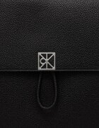 CALVIN KLEIN раница дамска от имитация на кожа черна LV04F3553G