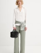 CALVIN KLEIN риза дамска бежова с изчистена шарка LV044F129G