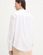CALVIN KLEIN риза дамска от памук бяла с изчистена шарка LV044F136G