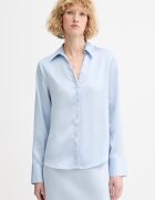 CALVIN KLEIN риза дамска синя с изчистена шарка LV044F129G
