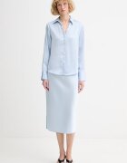 CALVIN KLEIN риза дамска синя с изчистена шарка LV044F129G