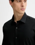 CALVIN KLEIN риза мъжка от памук черна LV019EU006