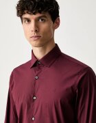 CALVIN KLEIN риза мъжка от памук с еластан бордо LV019EU189