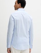 CALVIN KLEIN риза мъжка от памук синя на райе LV019EU119