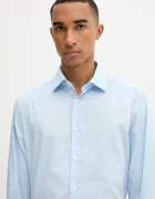 CALVIN KLEIN Риза в синьо със стандартна кройка с класическа яка LV019EU001
