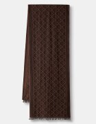 CALVIN KLEIN шал мъжки от вълнена материя кафяв LV04D8064G