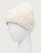CALVIN KLEIN шапка beanie дамска с вълна бежова LV04F8104G