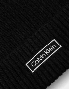 CALVIN KLEIN шапка мъжка от памук черна LV04D8053G