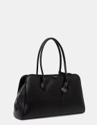 CALVIN KLEIN шопинг чанта дамска от имитация на кожа черна LV04F3368G