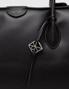 CALVIN KLEIN шопинг чанта дамска от имитация на кожа черна LV04F3368G