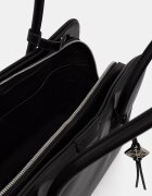 CALVIN KLEIN шопинг чанта дамска от имитация на кожа черна LV04F3368G