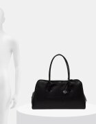 CALVIN KLEIN шопинг чанта дамска от имитация на кожа черна LV04F3368G