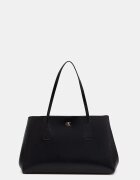 CALVIN KLEIN шопинг чанта дамска от имитация на кожа черна LV04F3502G