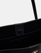 CALVIN KLEIN шопинг чанта дамска от имитация на кожа черна LV04F3502G