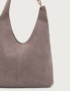 CALVIN KLEIN шопинг чанта дамска от велур виолетова LV04F3690G