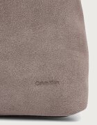 CALVIN KLEIN шопинг чанта дамска от велур виолетова LV04F3690G