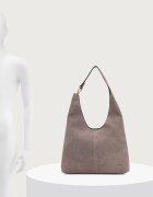 CALVIN KLEIN шопинг чанта дамска от велур виолетова LV04F3690G
