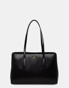 CALVIN KLEIN шопинг чанта дамски от имитация на кожа черна LV04F3442G