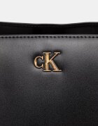 CALVIN KLEIN шопинг чанта дамски от имитация на кожа черна LV04F3442G