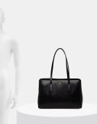 CALVIN KLEIN шопинг чанта дамски от имитация на кожа черна LV04F3442G