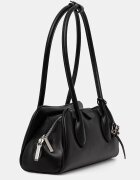 CALVIN KLEIN структурирана чанта дамска от имитация на кожа черна LV04F3369G