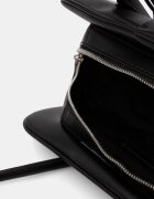 CALVIN KLEIN структурирана чанта дамска от имитация на кожа черна LV04F3369G