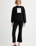 CALVIN KLEIN суичър дамски от памук черен LV040502WF