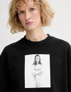 CALVIN KLEIN суичър дамски от памук черен LV040502WF