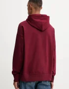CALVIN KLEIN Суичър мъжки в бордо с качулка с апликация LV14LD225G