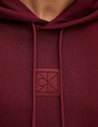 CALVIN KLEIN Суичър мъжки в бордо с качулка с апликация LV14LD225G