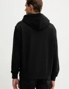 CALVIN KLEIN суичър с качулка мъжки от памук черен LV14LD231G