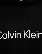 CALVIN KLEIN суичър с качулка мъжки от памук черен LV14LD231G