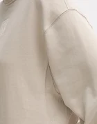 CALVIN KLEIN Суичър в бежово с меланжов десен LV044D203G