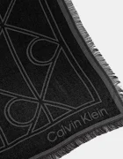 CALVIN KLEIN Тънък шал мъжки в сиво с десен LV04D8062G