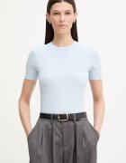 CALVIN KLEIN тениска дамска от модал синя LV044D246G