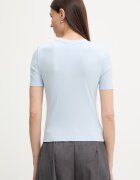 CALVIN KLEIN тениска дамска от модал синя LV044D246G