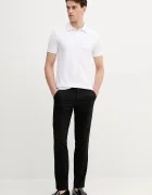 CALVIN KLEIN тениска с яка мъжка от памук бяла LV04LC239G