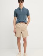 CALVIN KLEIN тениска с яка мъжка от памук тюркоазена LV04LE255G