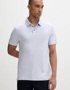 CALVIN KLEIN тениска с яка мъжка от памук виолетова LV04LB276G