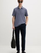CALVIN KLEIN тениска с яка мъжка с памук синя LV04LG209G