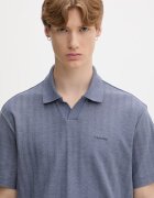 CALVIN KLEIN тениска с яка мъжка с памук синя LV04LG209G