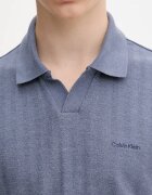 CALVIN KLEIN тениска с яка мъжка с памук синя LV04LG209G